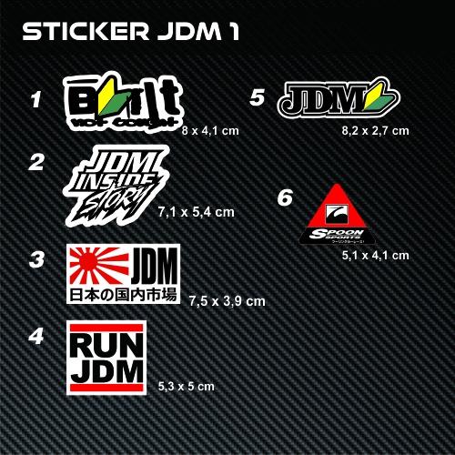 Sticker Built Not Bought Jdm Inside Jdm Run Flag Jdm Spoon Shopee