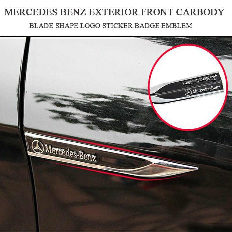 Metal AMG Logo Side Fender Emblem Badge Sticker For Mercedes Shopee