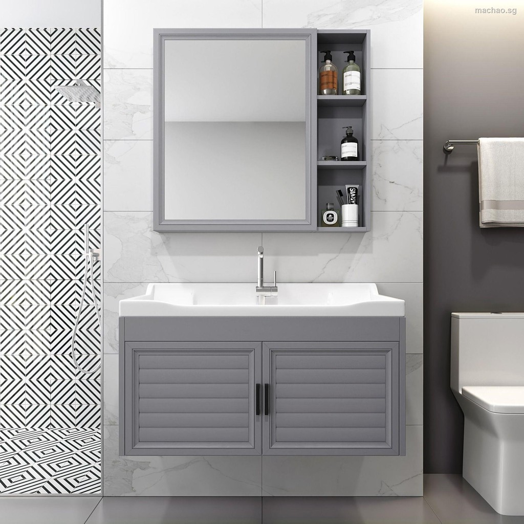 Bathroom Cabinet Combination Space, Mirror Bathroom Vanity Unit