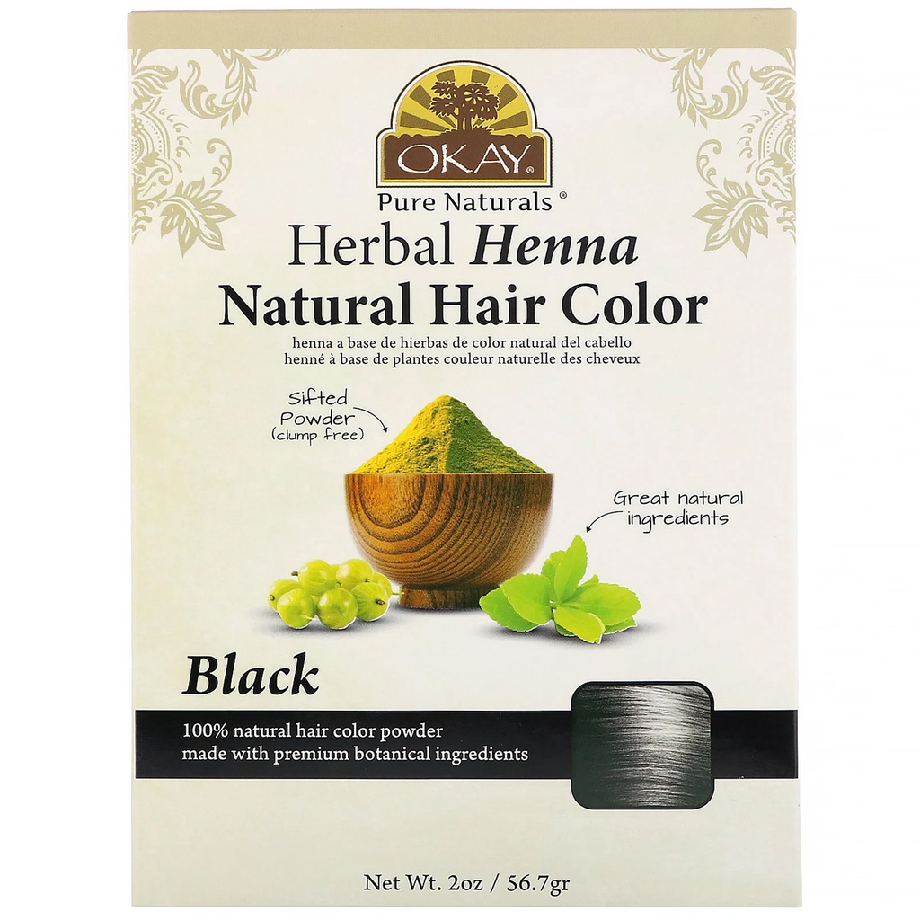 Okay Pure Naturals, Herbal Henna Natural Hair Color.  g | Shopee  Singapore