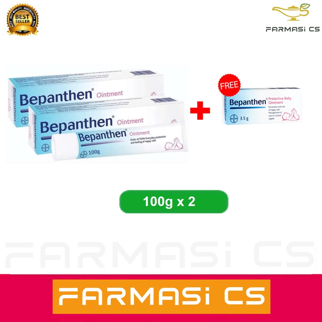 Bepanthen Ointment 100g X 2 Tubes Twin Foc 1 Bepanthen 3 5g Exp 08 2022 Nappy Rash Diaper Care Shopee Singapore