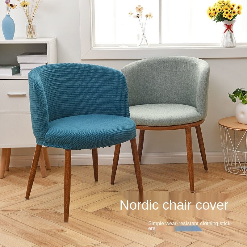 Household Universal Arc Stool Cover, Round Back Dining Chairs Covers