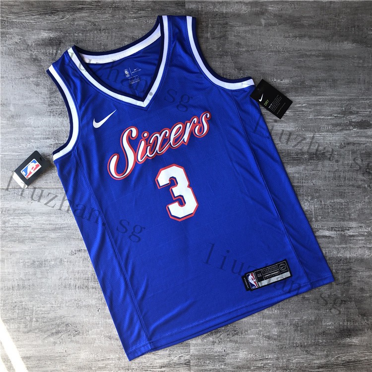 blue sixers jersey