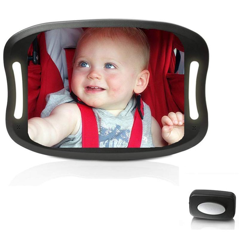 car baby mirror with light