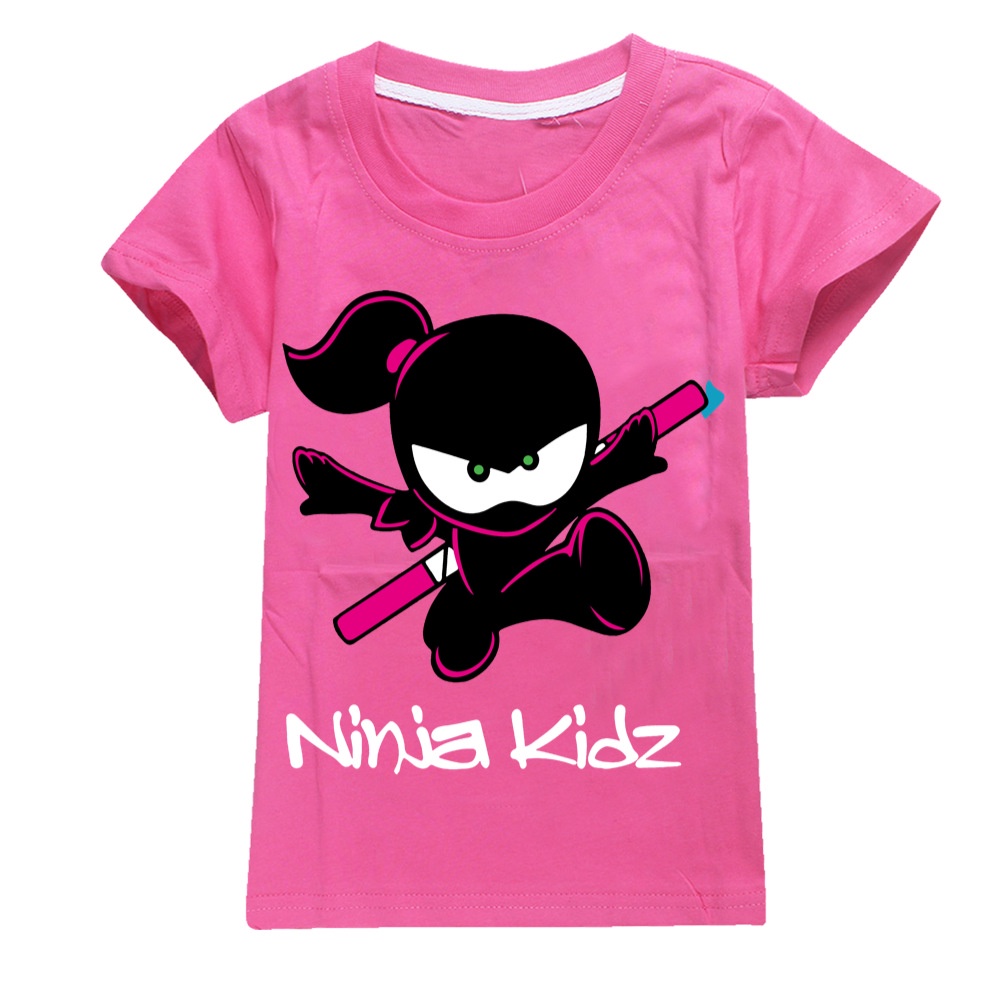 Ninja Kidz Pink 2 Unisex Kids T-shirt Ninja Kid Kids T-shirt for Boys and Girls