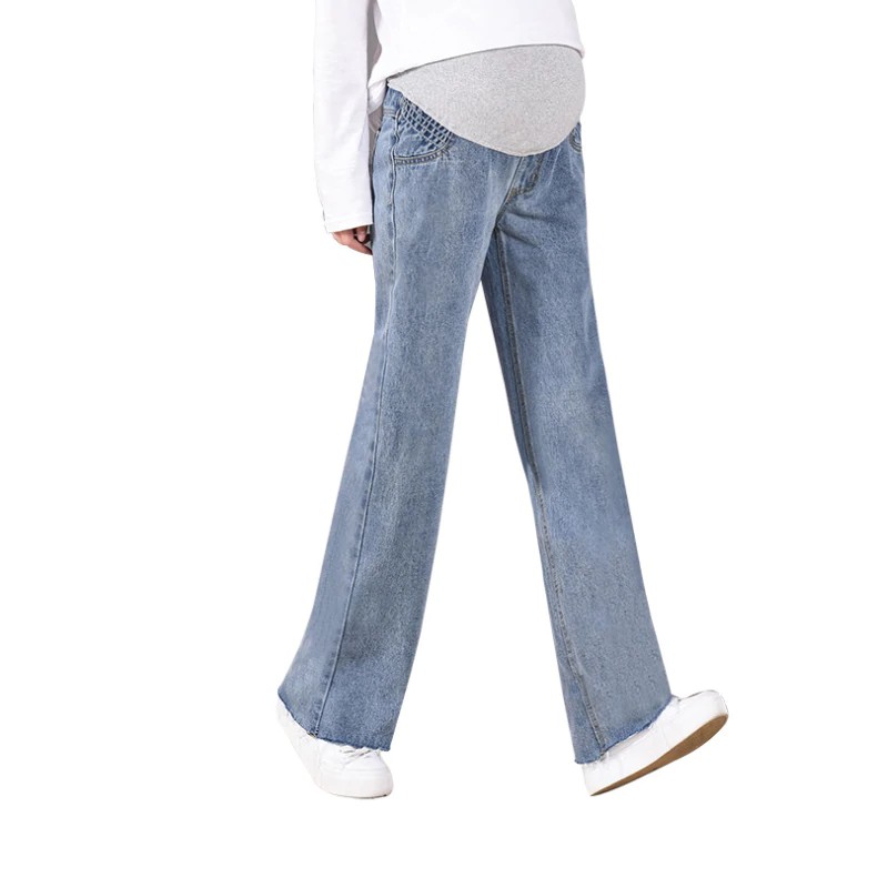 Long Maternity Jeans Wide Leg Pregnancy Jeans For Pregnant Shopee Singapore