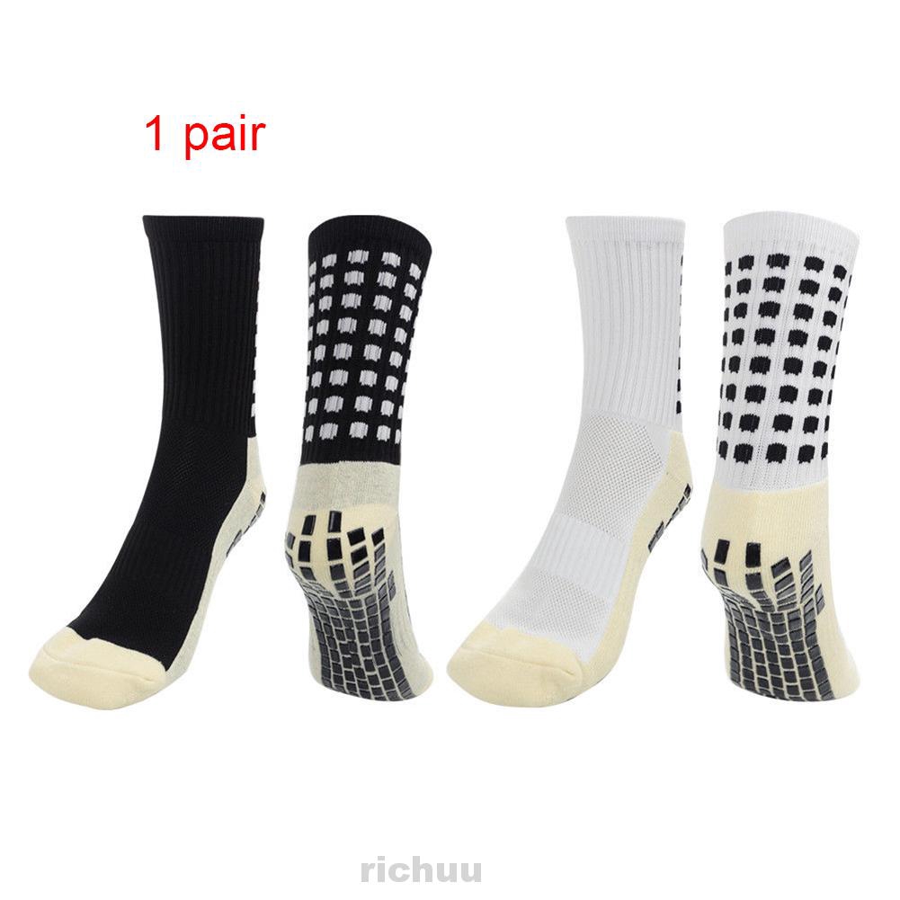 Non Slip Anti Skid Grip Socks,Rubber Pads Mid-Calf Crew Cushion Soccer ...