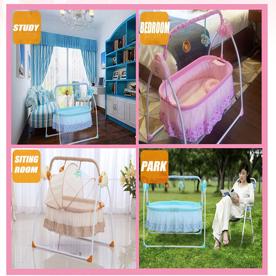 Automatic Baby Cradle Electric Baby Intelligent Swing Bed Rocking Chair Bassinet