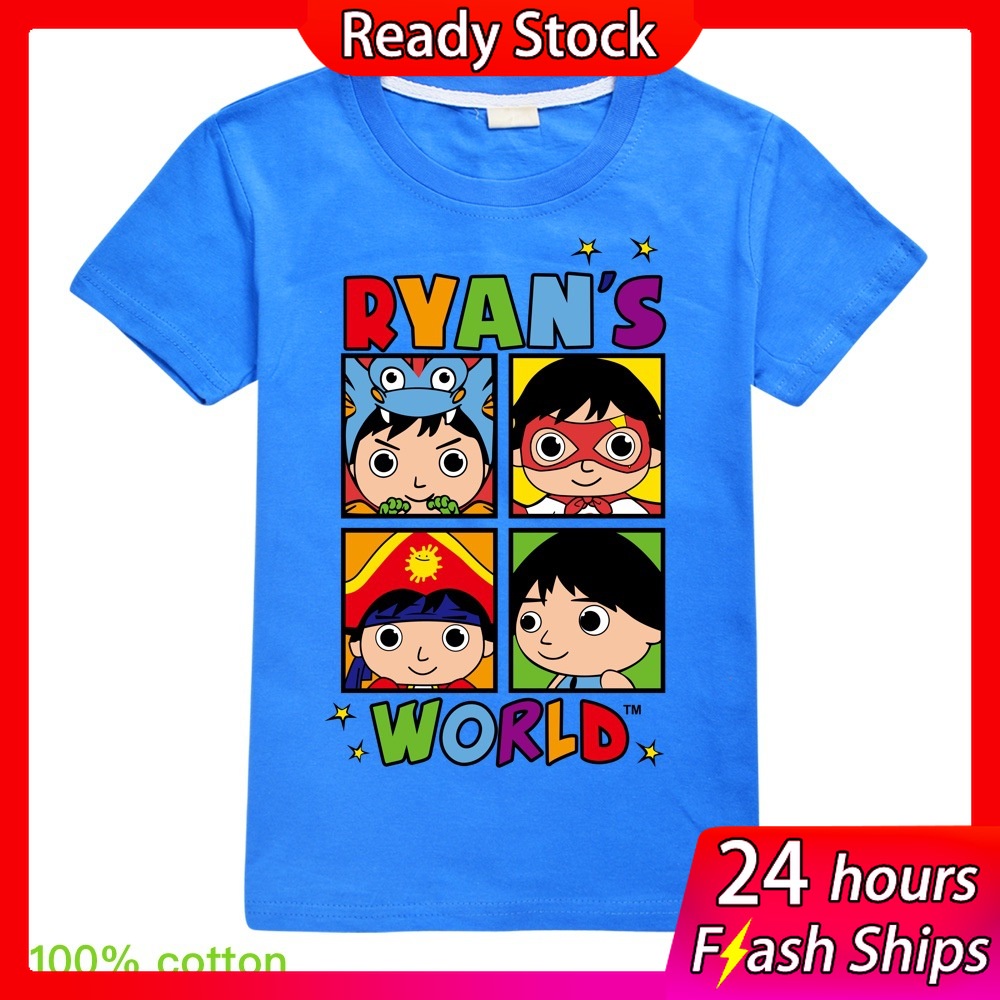 Ryan Toys Review Ryan's World Baby Boys Kids Cartoon Summer T-Shirt Tee Tops 
