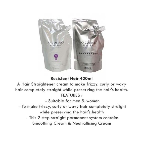 Loreal X Tenso Moisturist Hair Straightener Cream 400ml Shopee