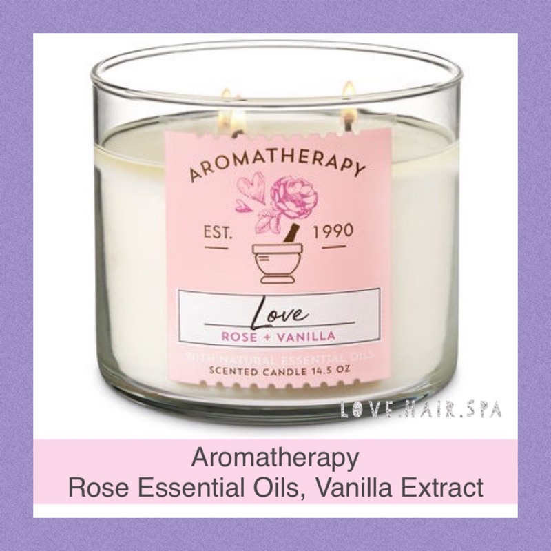 bath and body works rose and vanilla candle