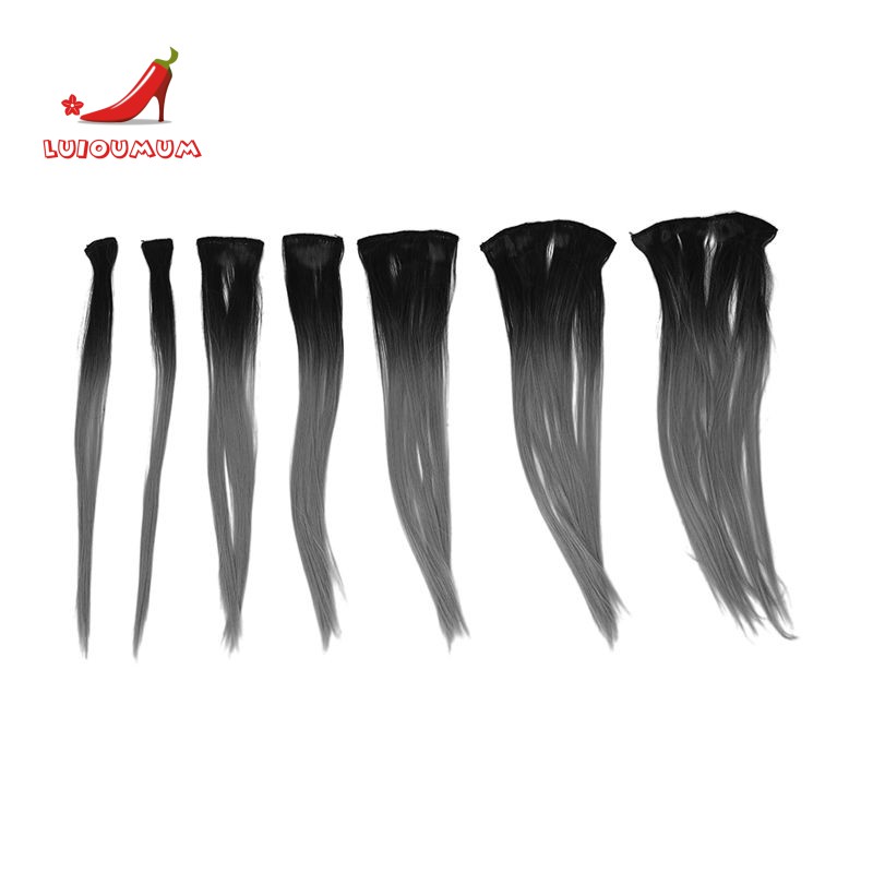 Clip In Ombre Hair Extensions Dip Dye Hair Shopee Singapore