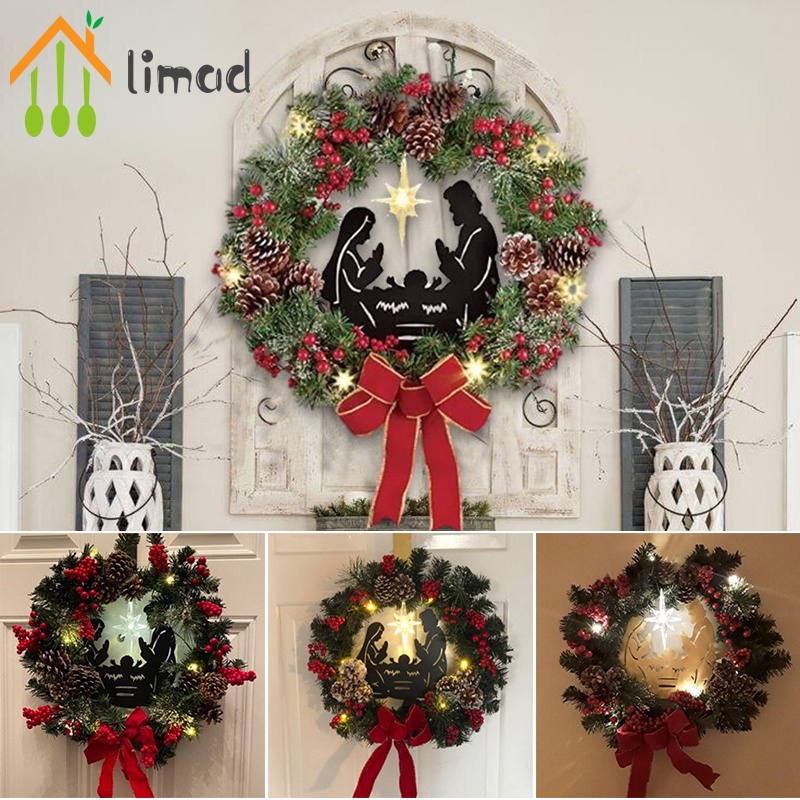 Details about   10/20/30cm Christmas Rattan Ring White Wreath Garland DIY Wedding Decoration UK 