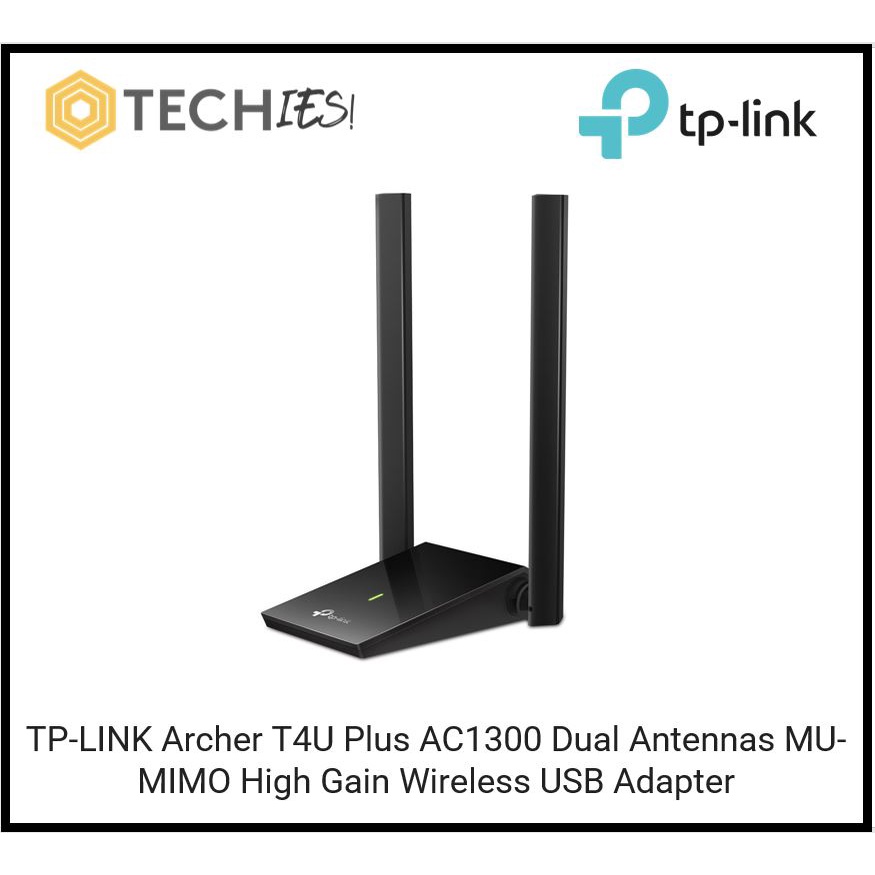 Tp Link Archer T4u Plus Ac1300 Dual Antennas Mu Mimo High Gain Wireless Usb Adapter Shopee 9719