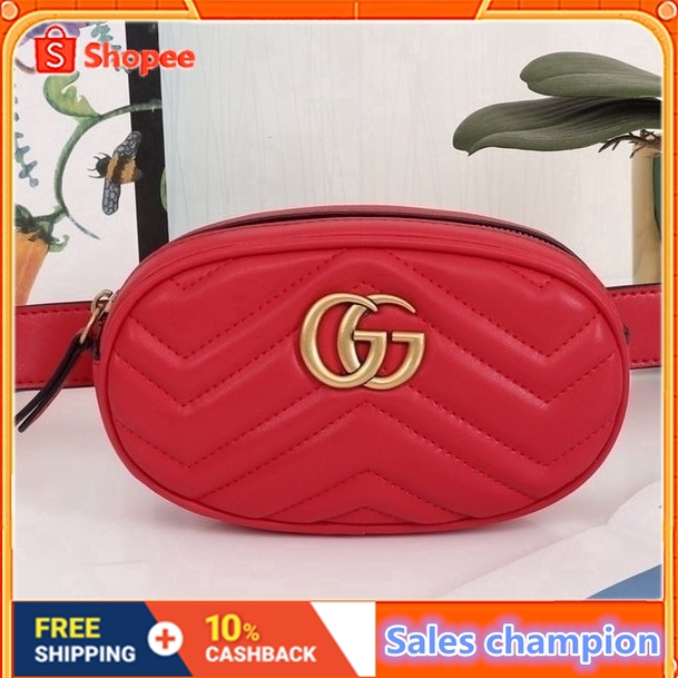 gucci red waist bag