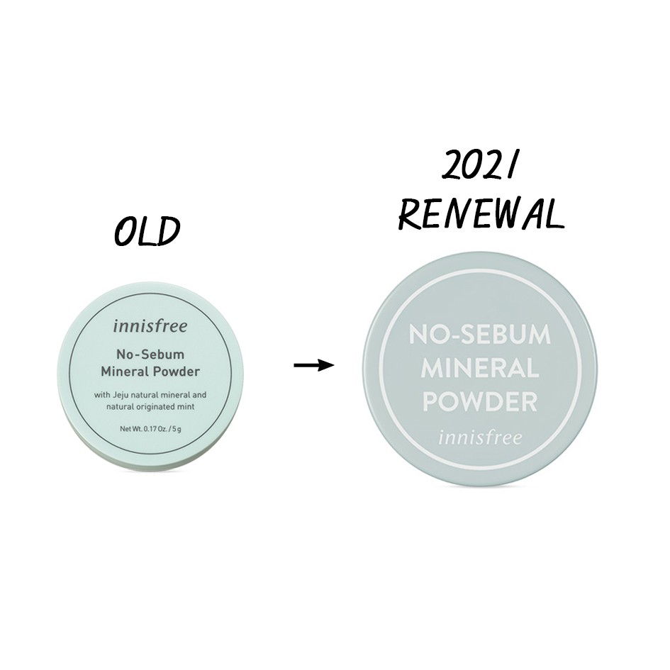 Innisfree No Sebum Mineral Powder 5g X2 (2021 Renewal) | Shopee Singapore