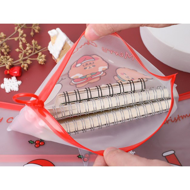 ✨🎄✏️ Christmas Gifts Waterproof Zip Pouch 🎄 Kids Children Pencil Case 🎄 For Color Pencils Stationary Santa Claus 🎄✨ – >>> top1shop >>> shopee.sg
