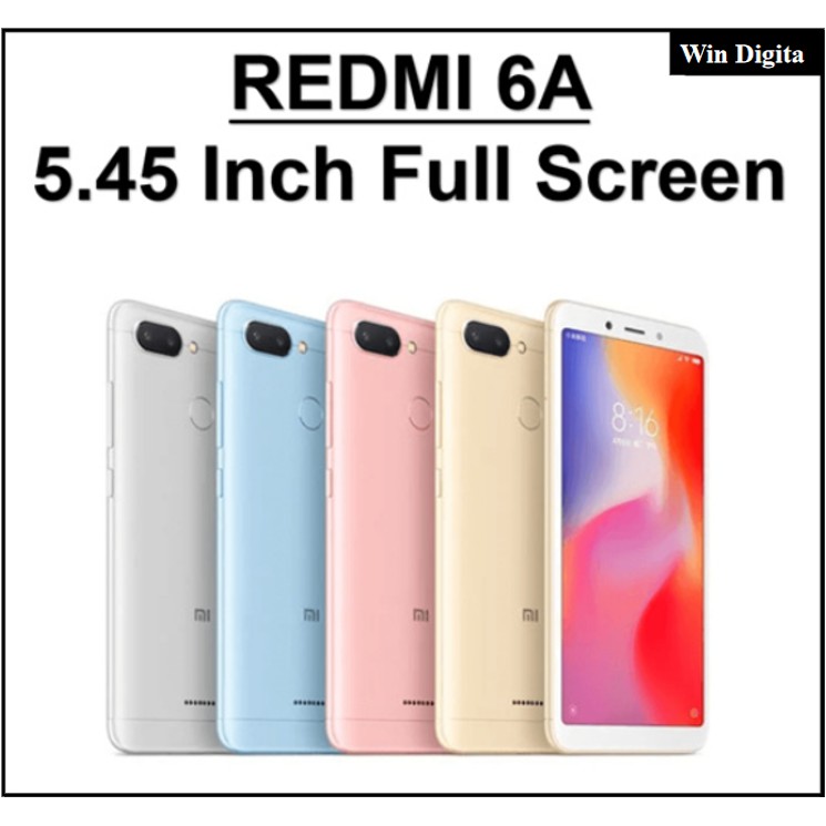 Xiaomi Redmi 6a 4g Smartphone 5 45 Inch Mtk6762m Quad Core 2 0ghz 2gb Demo Set Brand New Condition Shopee Singapore