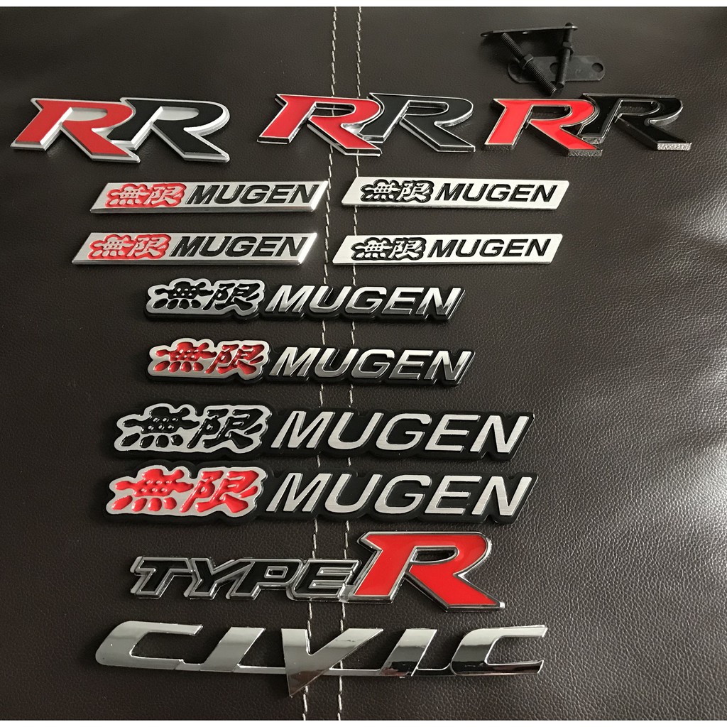 Shop Malaysia Honda Civic Fb Honda Civic Fd Type R Mugen Rr Emblem Spoiler Mugen Grill Shopee Singapore