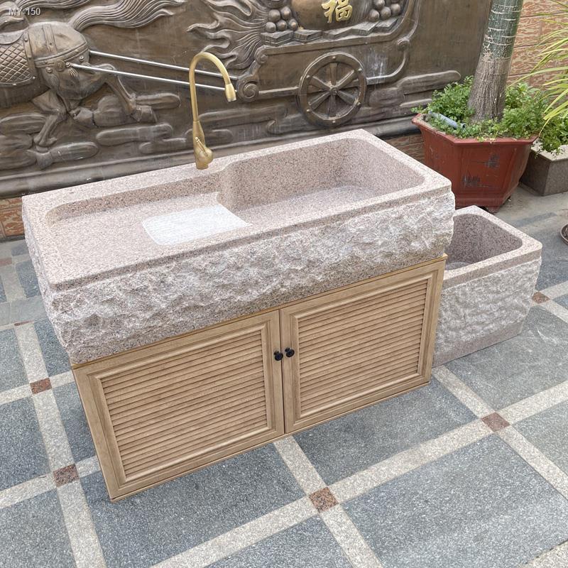 Outdoor granite stone laundry sink balcony marble laundry sink with