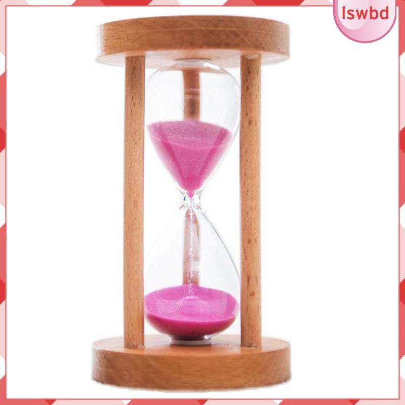 [ , Wooden Hourglass glass 6 mins/8mins/12 mins/20 mins/25 mins Clock for Games Classroom