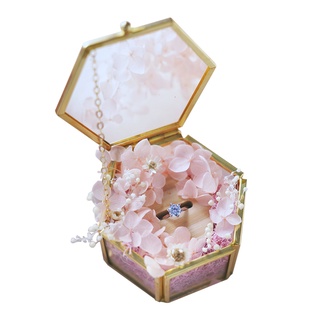 Image of thu nhỏ [Singapore Seller] Ring Box for Engagement Ring, Diamond Ring - Glass Tray Flower Ring Box #0