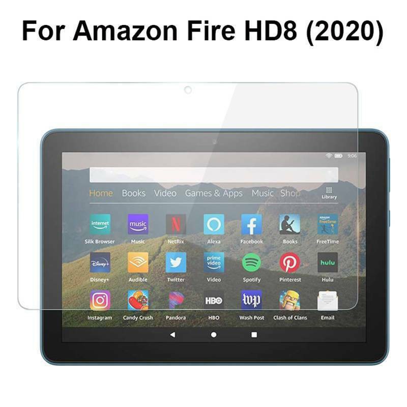 For 8" Amazon AllNew Kindle Fire HD 8/HD 8 Plus 10th Gen 2020 Tempered