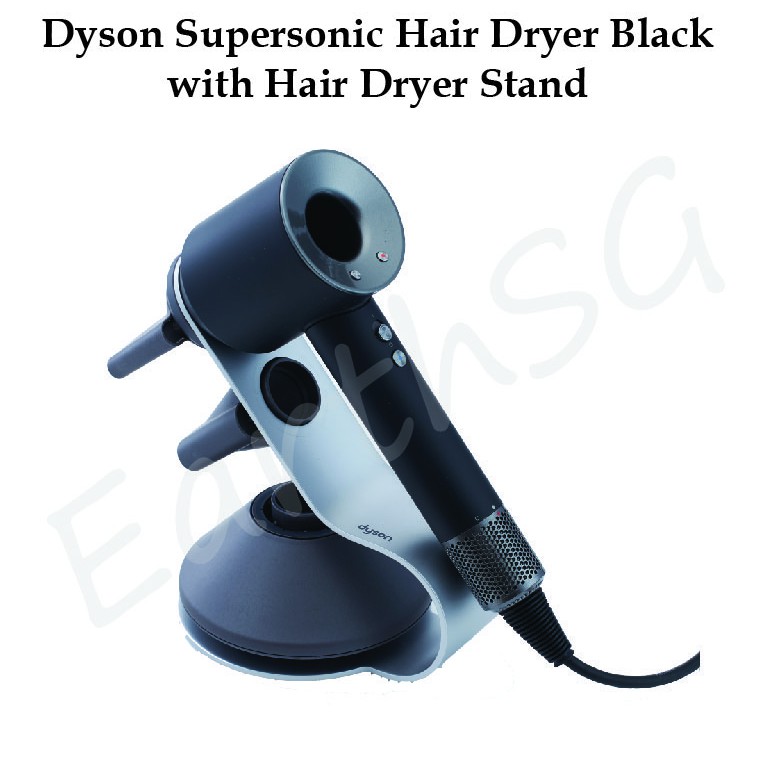 Dyson Supersonic Hair Dryer (Black/Nickel) + Dyson Supersonic Hair Dryer Stand Shopee Singapore