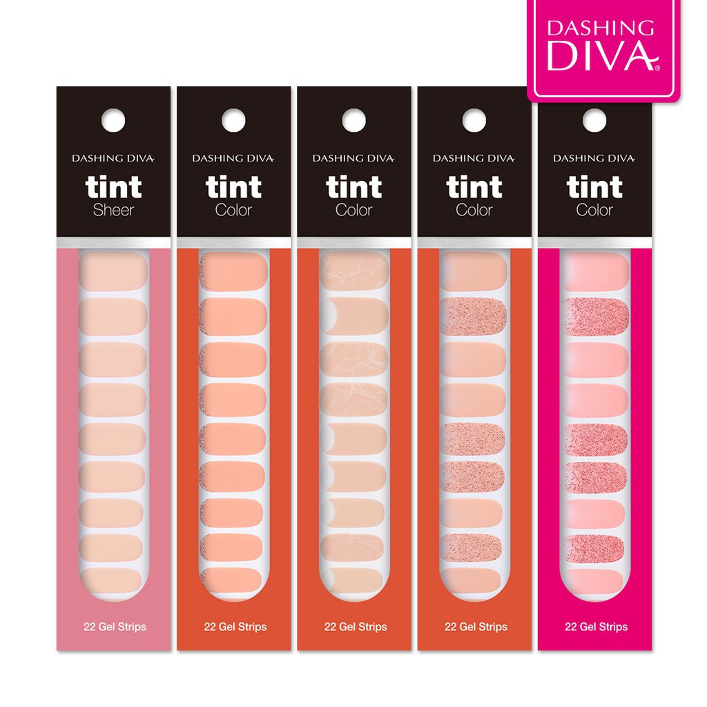 Dashing Diva Tint Gel Strip /Gloss Gel Nails /Nail Sticker