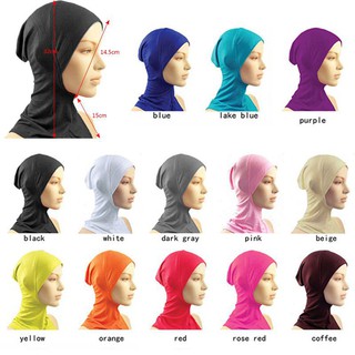 Image of Soft Full Cover Muslim Inner Hijab Islamic Headscarf Underscarf