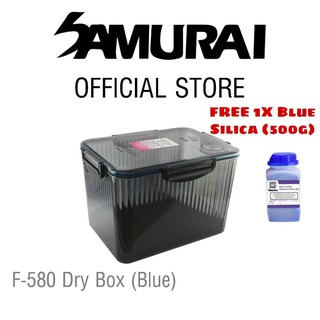 Samurai Dry Box - F580 Grey with Free Blue Silica Gel Bottle 500g
