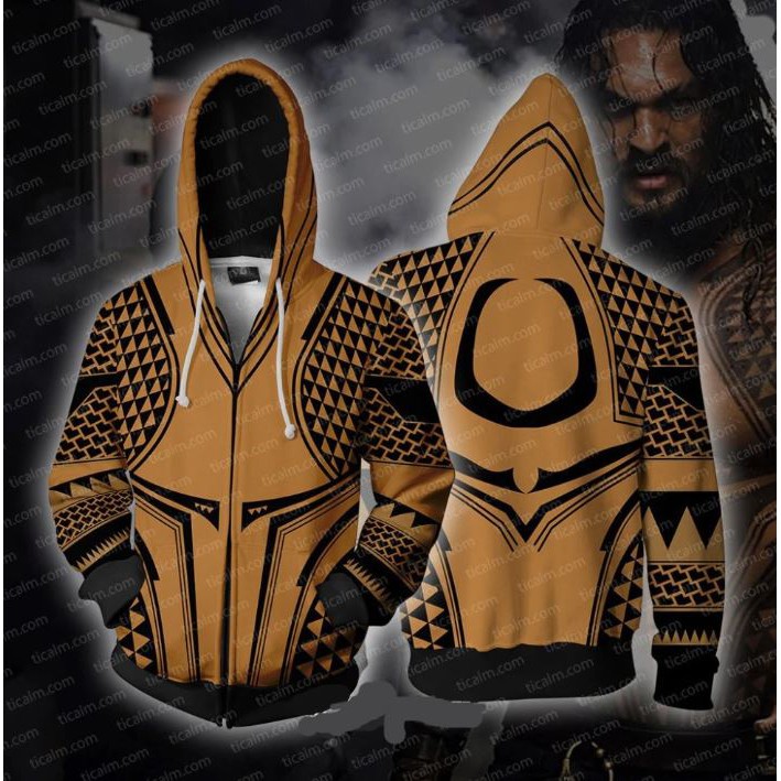 aquaman zip up hoodie