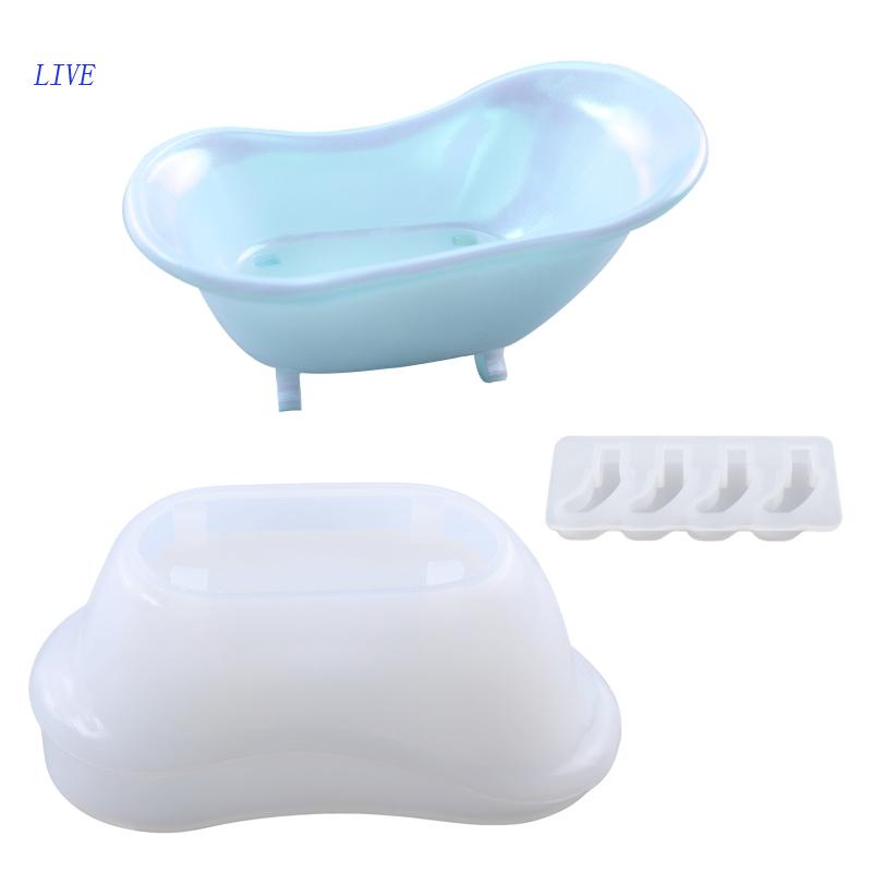 Best Soap Dish Tray Resin Mold Handmade Soap Box Silicone Mold Casting Epoxy Resin Ring Dish Holders DIY Craft Jewelry M