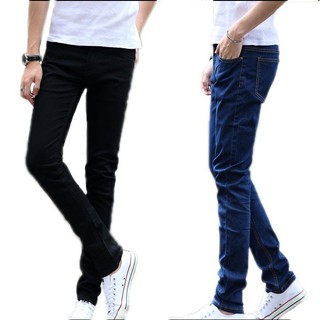 Image of Ready stock Men's Slim casual straight jeans 2020 new