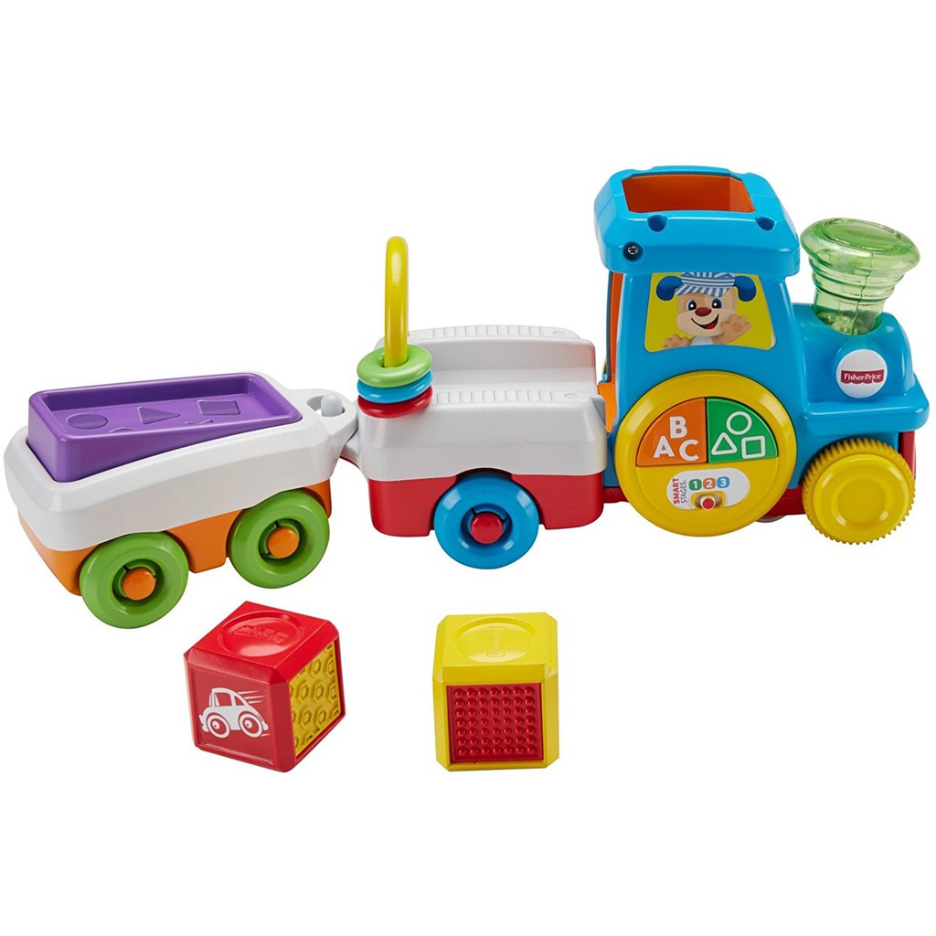 fisher price train with blocks