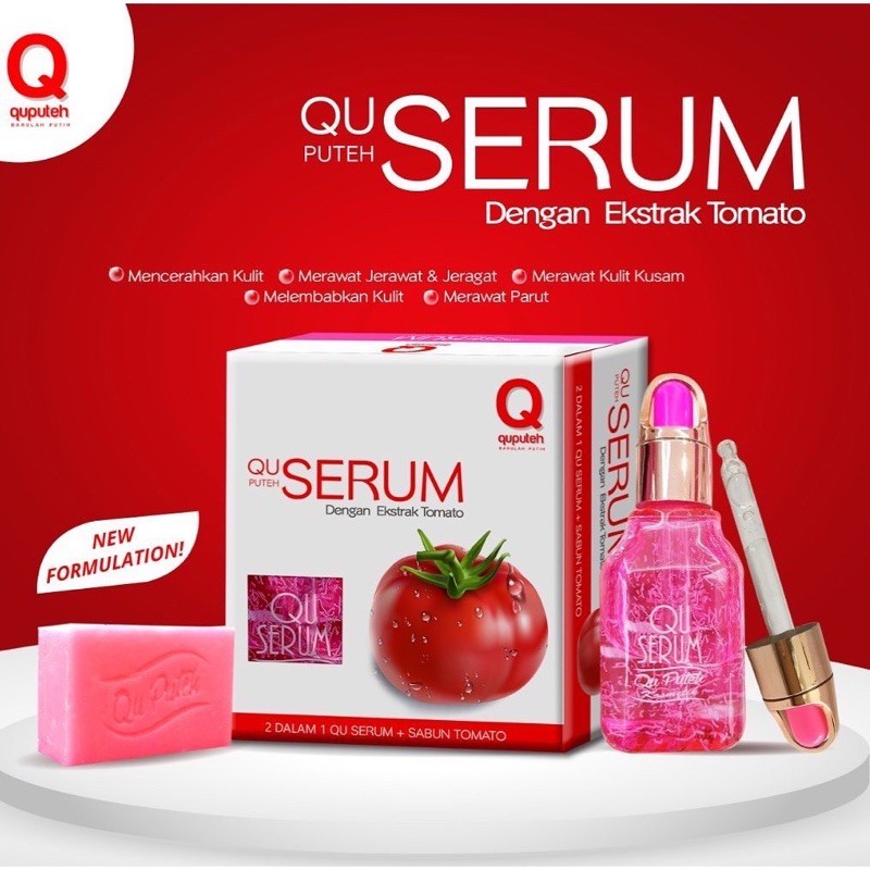 Tomato Dsv Qu Puteh Set For Kusam Skin Gat Acne With Free Gift Shopee Singapore