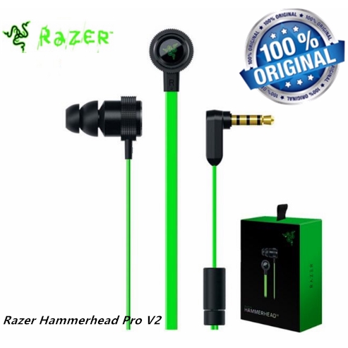 Original Razer Hammerhead Pro V2 In Ear Pc Music Game Headset Headphone With Mic Shopee Singapore