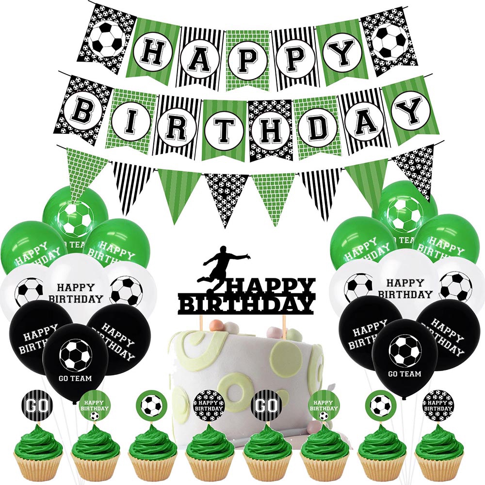 Football Soccer Theme Party Decorations For Kids Birthday Party Event ...