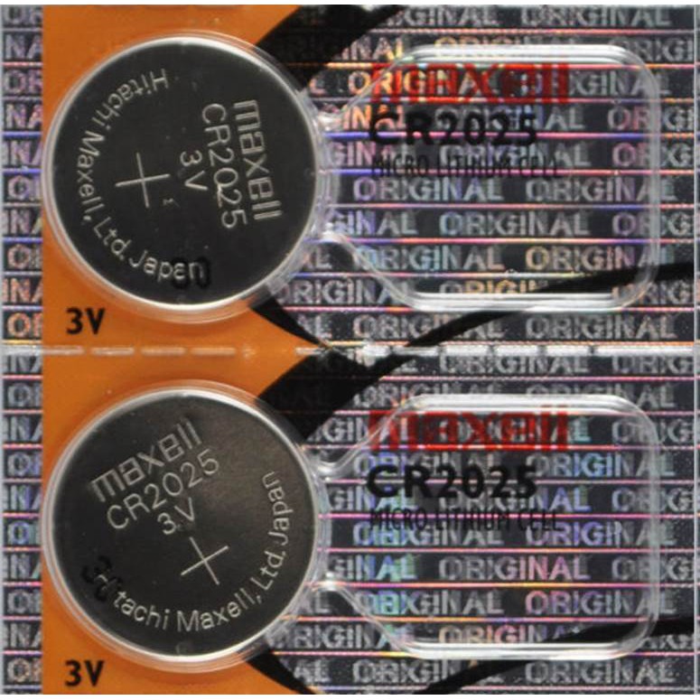 Maxell CR2025 Made In Japan 3V CR 2025 Lithium Button Cell Battery ...