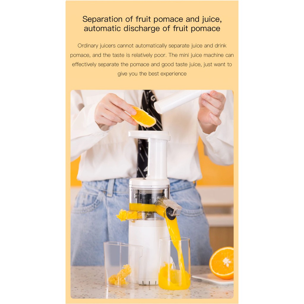 Xiaomi Bud Mini Slow Fruit Juicer Portable Juice Extractor Machine Shopee Singapore