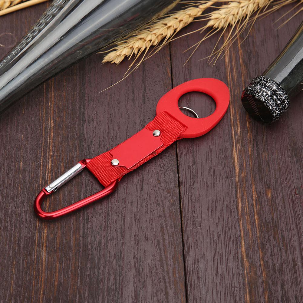 Portable Water Bottle Hanging Buckle Chain Hook Holder Lock Clip Outdoor Camping