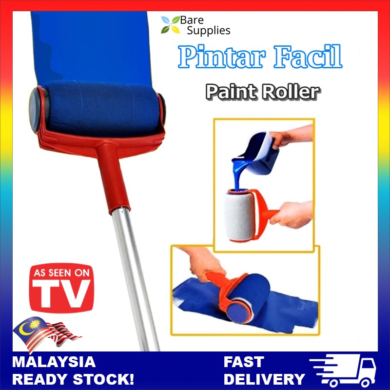Pintar Facil NonDrip Magic Paint Roller Kit Wall Painting Brush Tools