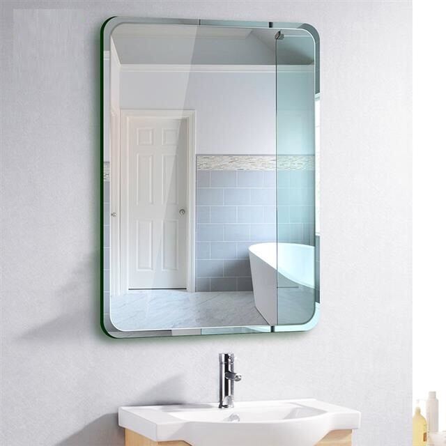 Anti-Riot Toilet Mirror Wall-Mounted Wall Sticking Punch-Free Cosmetic ...