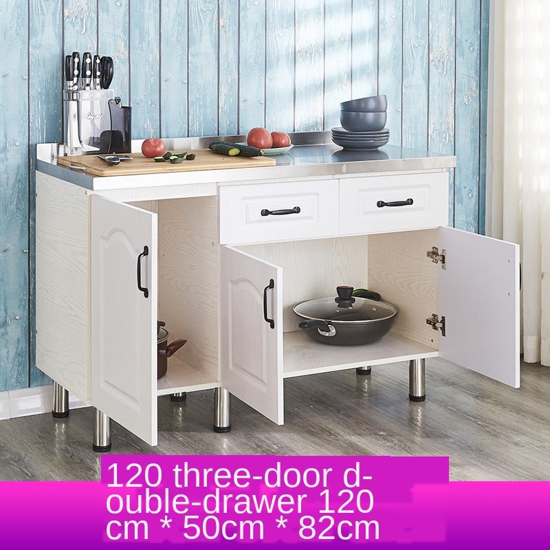 Nordic Solid Wood Kitchen Cabinet, Kitchen Cabinet With Drawers And Doors