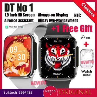 DT NO 1 Smart Watch 1.9inch Hd Square Screen NFC Positioning GPS Voice Assistant Bluetooth Call Measurement Heart Rate Other Universal Smooth S7 Supreme Configuration