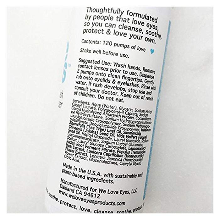 we love eyes foaming cleanser