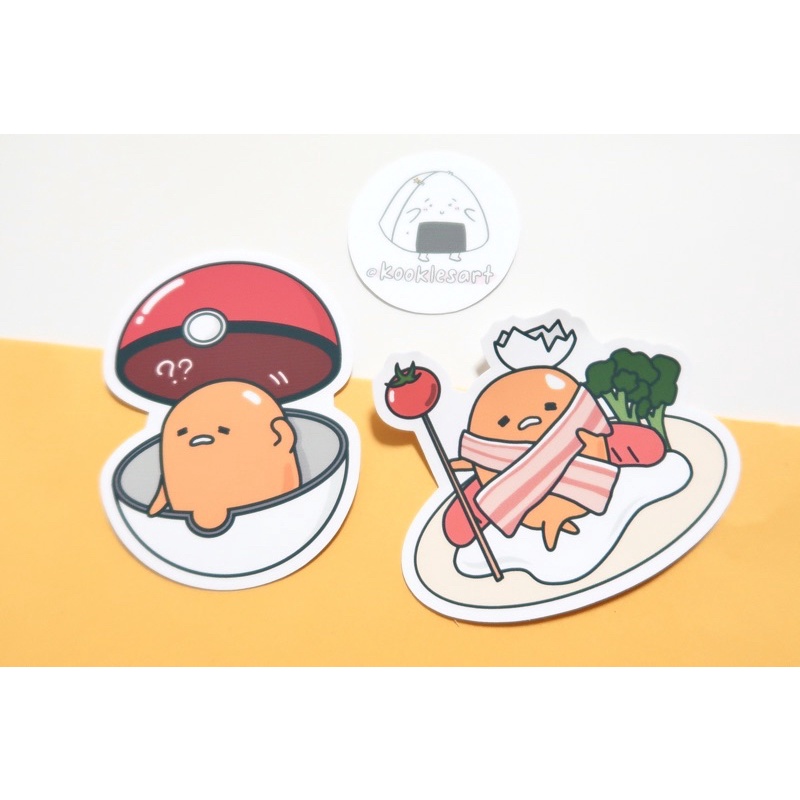 Gudetama Sticker Gudetama x Pokemon Sticker Lazy Egg Sticker Laptop ...