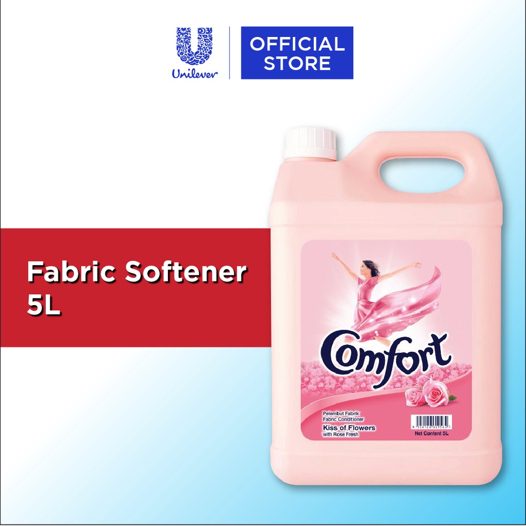 Comfort Regular Kiss of Flowers Fabric Softener 5L | Shopee Singapore