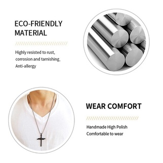 Image of thu nhỏ Vintage Stainless Steel Necklace Men Nail Cross Pendant-Chain Necklace Mens Jewellery Christian Church Baptism Gift #6