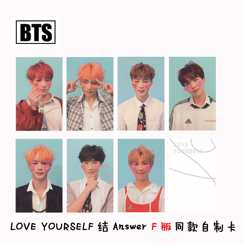 Kpop Bts Love Yourself 結 Answer Album Paper Photo Cards Autograph Photocard 7pcs Shopee Singapore